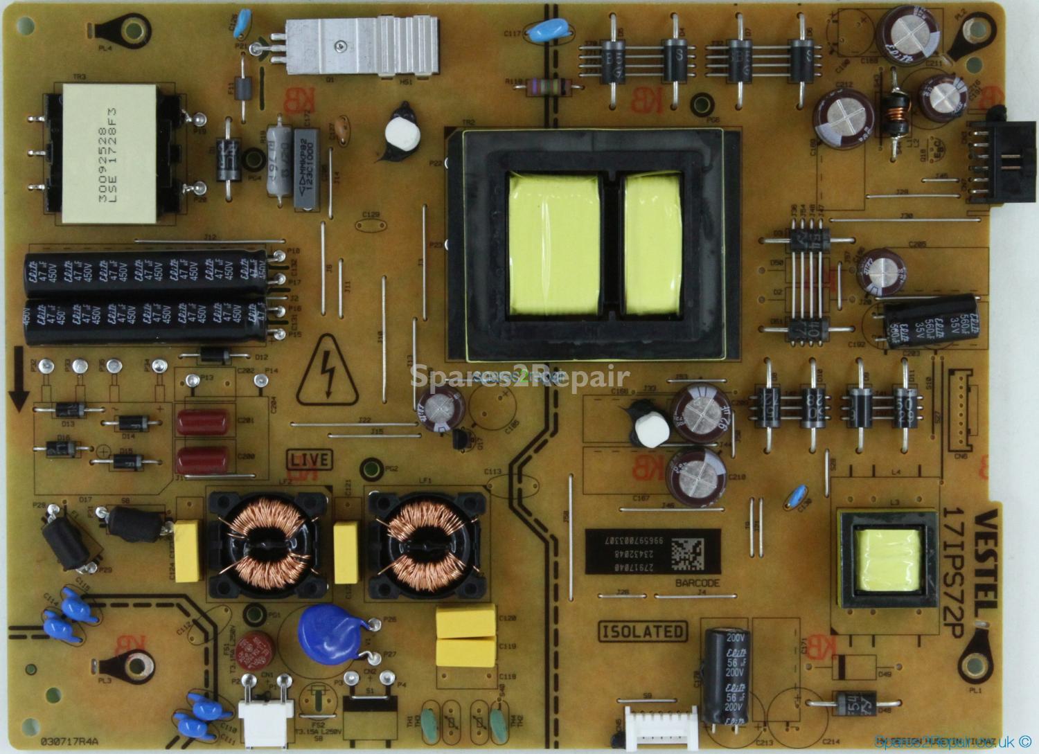 Philips 55HFL2879T/12 - Power Supply - 23432048 - 17IPS72P - 030717R4A