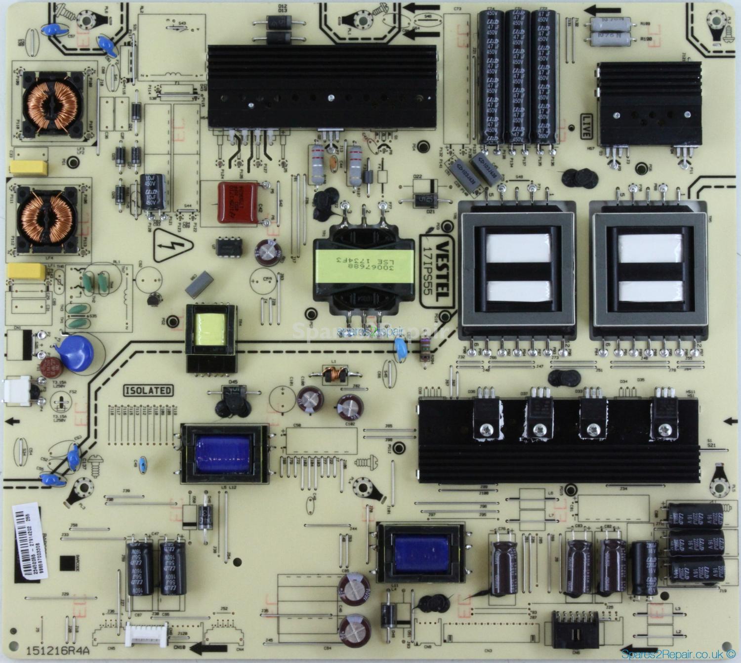 Philips 65HFL2879T/12 - Power Supply - 23452055 - 17IPS55 - 151216R4A