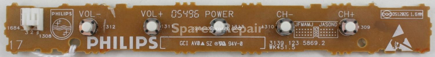 Philips 15PF4110 - Buttons - 3139 123 5869.2