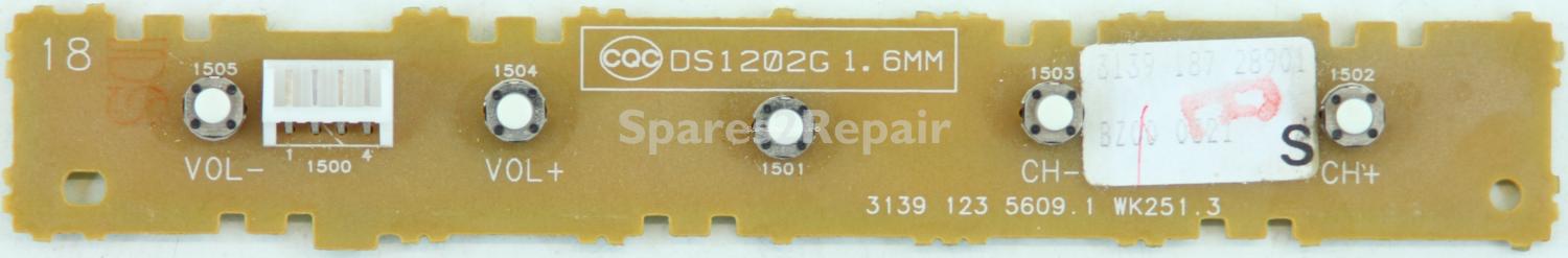 Philips 15PF9936/12 - Buttons - 3139 123 5609.1 WK251.3 - 3139 187 28901