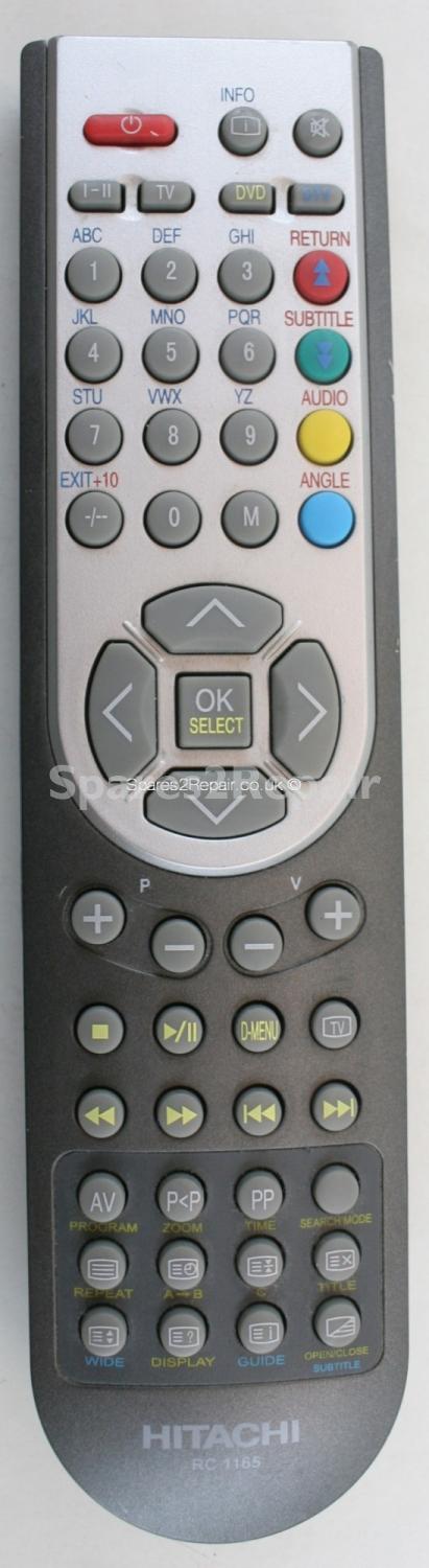 Hitachi RC 1165 Remote Control (Original)
