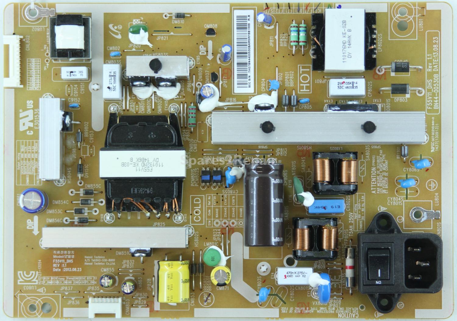 Samsung LH55EDDPLGC/EN - Power Supply - BN44-00530B - Rev1.1 - F55V11_DHS