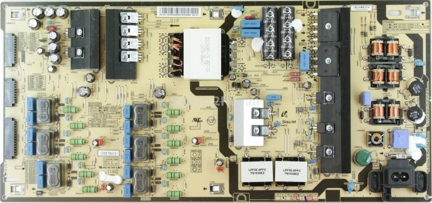 Samsung UE65KS8000T - Power Supply - BN44-00880A - REV1.2 - PSLF241E08A - L65E8N_KSM