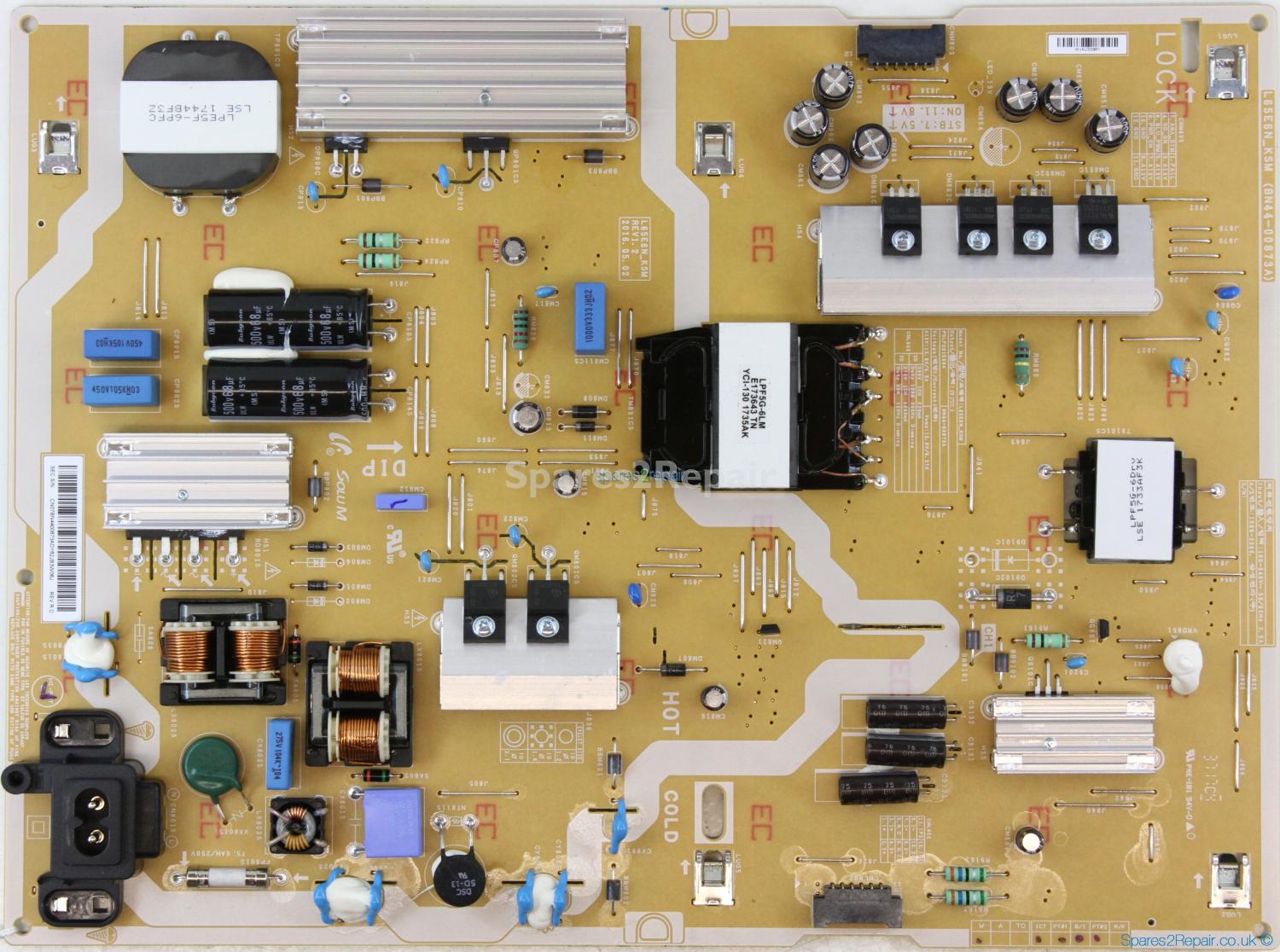 Samsung HG55EE890UB - Power Supply - BN44-00873A - REV1.2 - PSLF201E08A - L65E6N_KSM