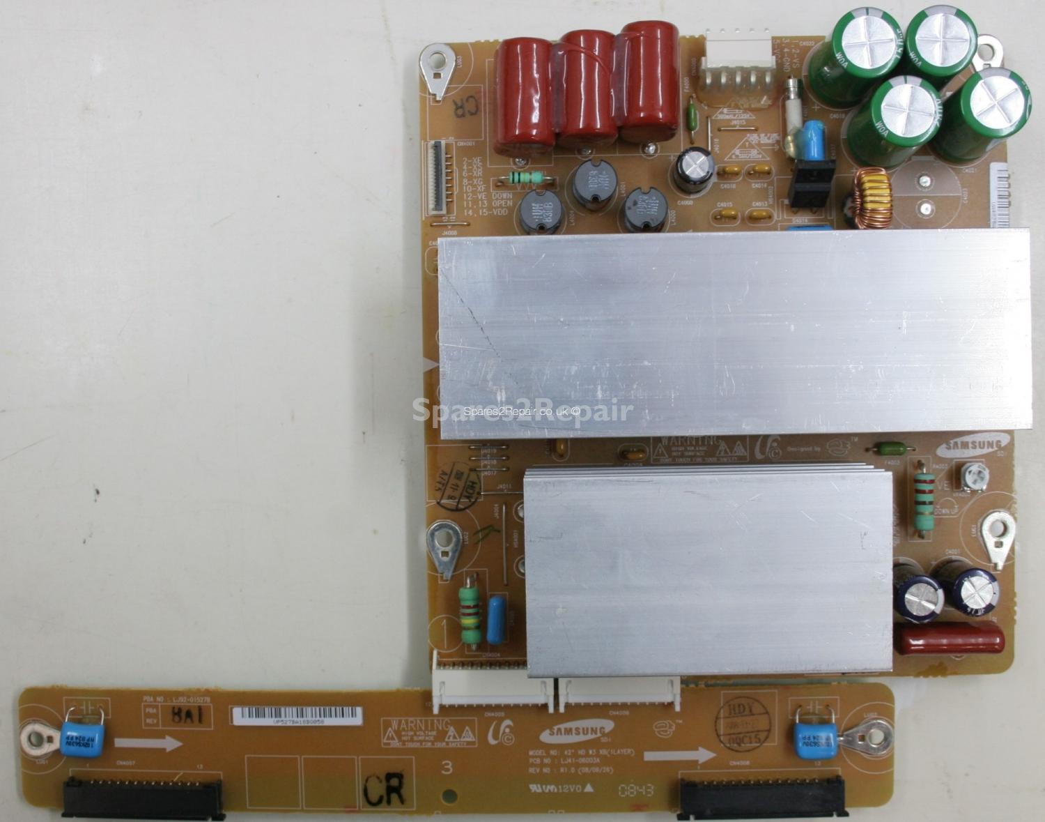 Samsung PS-42A457P1D - XSUS - LJ92-01482B BA2 - LJ41-06005A R1.0 - 42HD W3 X-MAIN