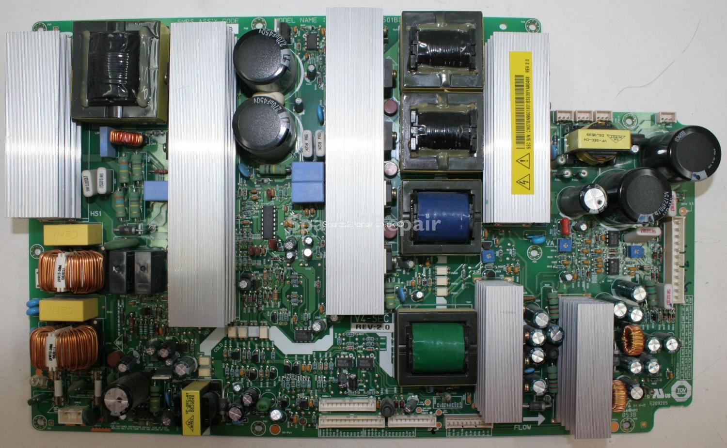 Samsung PS-42S5H - PSU - BN96-01801B - V4-SEC - PSPF501B01A REV-2.0