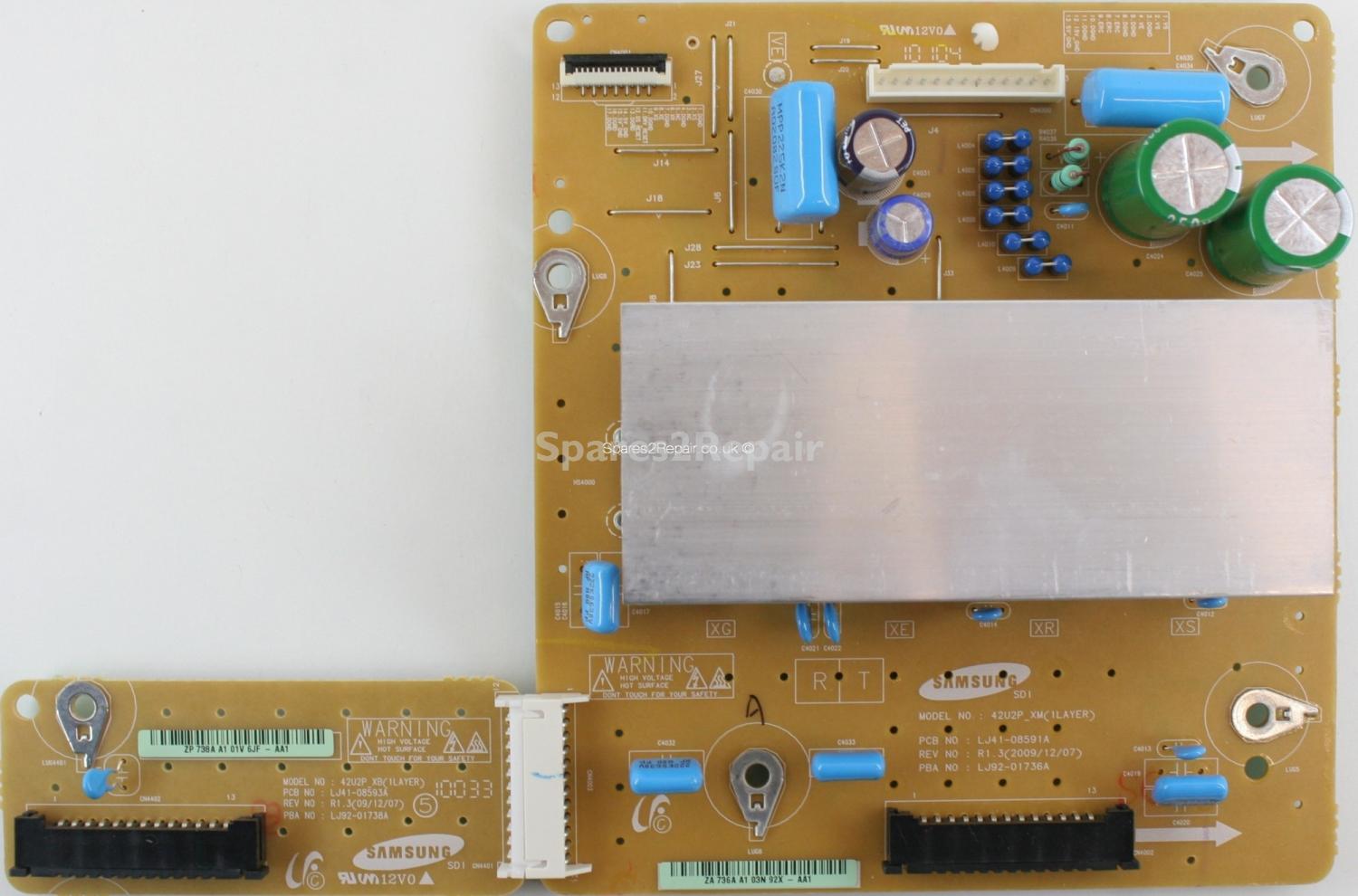 Samsung PS-42C450B1W - XSUS - LJ92-01736A A1 - LJ41-08591A - R1.3 - 42U2P_XM - LJ92-01738A A1 - LJ41-08593A - R1.3 - 42U2P_XB