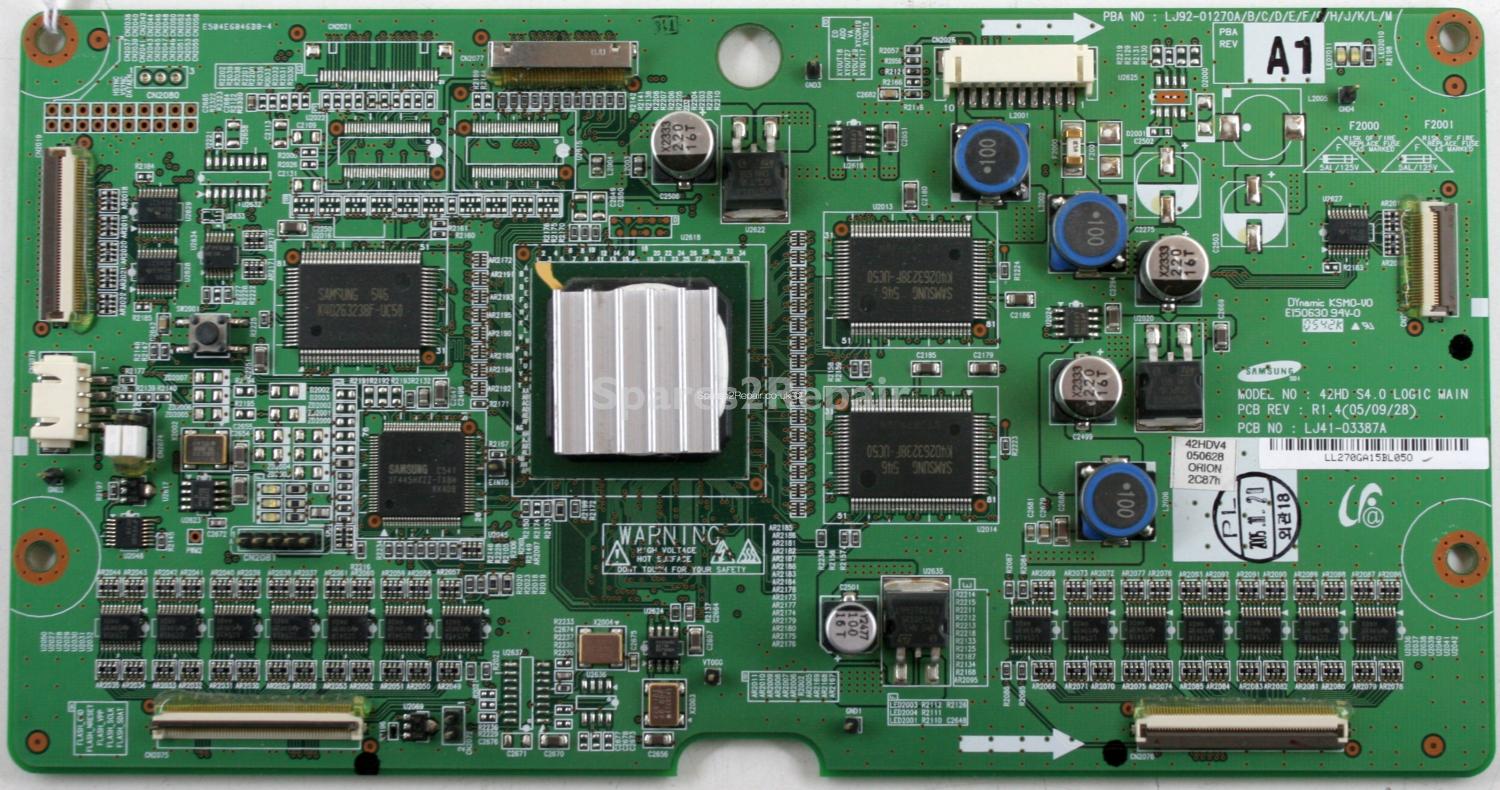 Sansui HDPDP4200A - Logic CTRL - LJ92-01270G A1 - LJ41-03387A R1.4