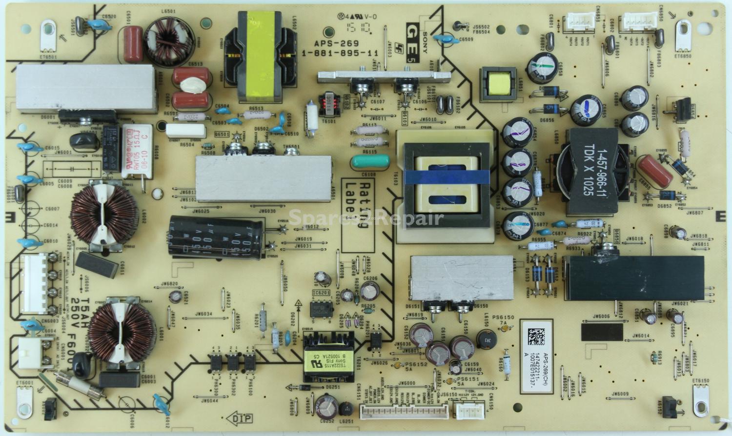 Sony KDL-40LX903 - PSU - 1-881-895-11 - 147422211 - APS-269(CH) - GE5