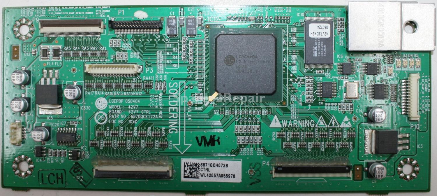 Sony FWD-42PV1 - LVDS - 6871QCH073B - 6870QCE122A - PDP 050404 - 42V7_CTRL