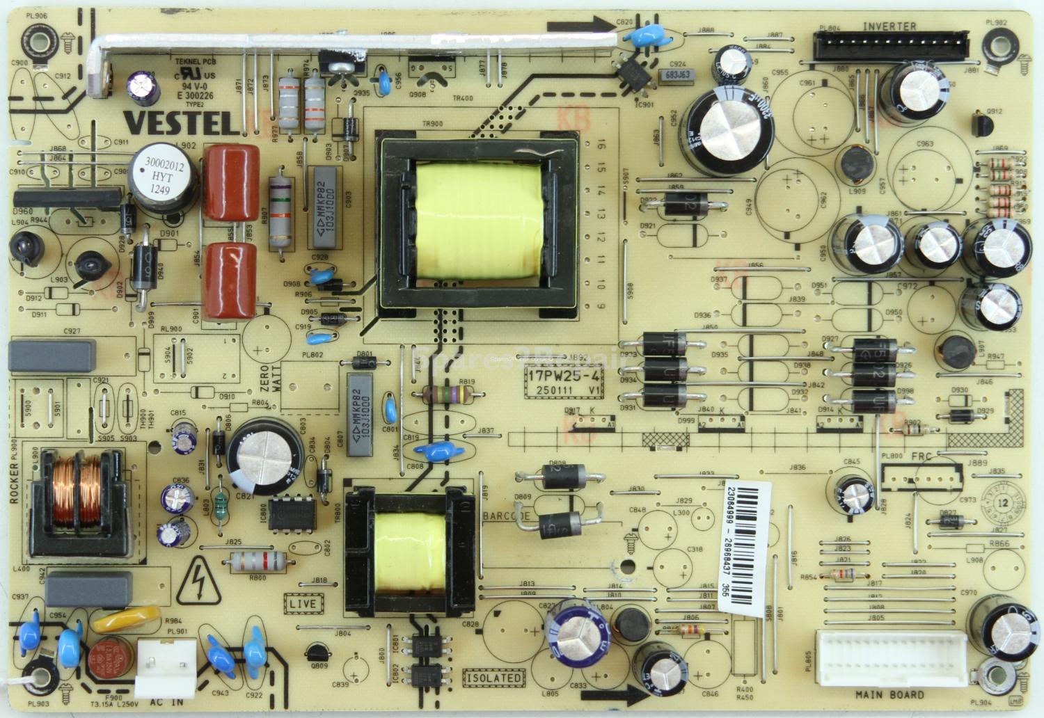 Techwood 32940HDLED - PSU - 23064999 - 17PW25-4 - V1 - 250111